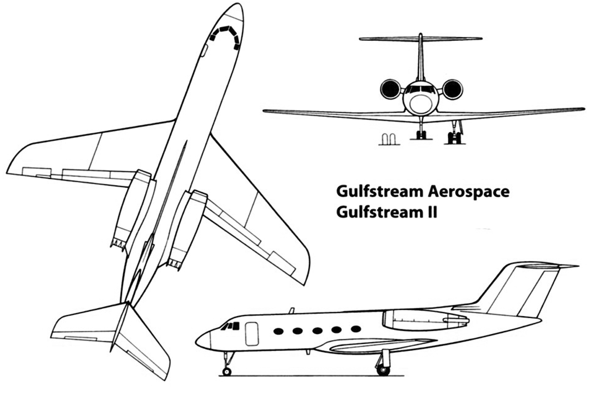 volo privato sul Gulfstream II